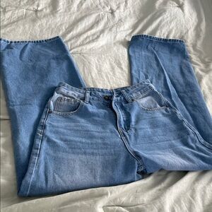 SHEIN Blue Boot Cut Jeans